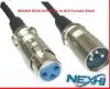 Nexhi?? 6 feet Mic Patch Cords Cables XLR Male to XLR Female Black - 6 feet Balanced Mike Snake Cord