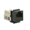 CableWholesale CAT-5 E, RJ45 Keystone Jack, 110 Style, Black Color (310-120BK)