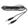 Black 3.5mm Male to Male Stereo Audio Cable 25ft