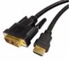 2 X Cables Unlimited 3-Feet HDMI to DVI D Single Link Male to Male Cable