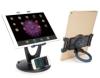 AIDATA 360 Degree Rotating Adjustable Universal Tablet Stand 2-in-1 Combo Pack Desktop.