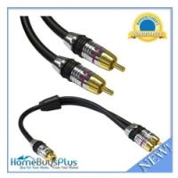 Premium Grade Subwoofer Cable with Adaptor, 12 ft - 10R4-21112