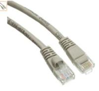 CableWholesale Cat6A 500MHz 5-Feet UTP Cable with Molded Boot, Gray (13X6-02105)