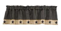 Park Designs Sturbridge Star Lined Valance, 60 x 14"