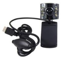 8.0M USB WebCam 8.0 Mega Pixel PC Camera 6 LED Light Black