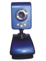 8.0M USB WebCam 8.0 Mega Pixel PC Camera 3 LED Light Blue