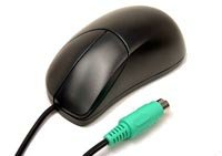 Mouse, Black, PS/2, Qtronix