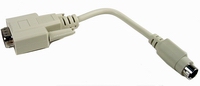 6in DB9M to Mini Din6M Serial Mouse Adapter