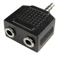 3.5mm Stereo Y Splitter 3.5mm 1 Male to 2 Female