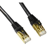 Nexhi CAT-7 Shielded 10 Gigabit 600MHz Ethernet Cable, 50', Black