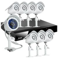 ZMODO 8Channel CCTV Security DVR System With 8 Outdoor Security Camera