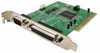 I/O Card, Dual Serial & Parallel, PCI, DB9, DB25 &