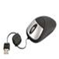 QTRONIX LYNX-L7R MINI OPTICAL MOUSE WITH RETRACTABLE CABLE