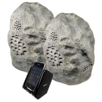 900MHz, Granite Wireless Rock Speaker Bundle, with Dual Power Transmitter