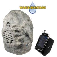 Refurbished Premium 900Mhz, Grey Wireless Rock Speaker, w/ Dual Power Transmitter