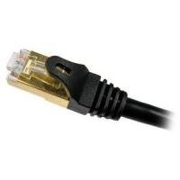 CAT-7 Shielded 10 Gigabit 600MHz Ethernet Cable, 100 Feet Black