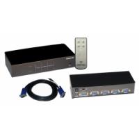 4 Way Projecter Sharing Switch with Cables