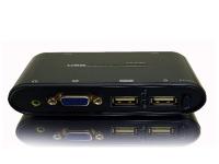 USB 2-PORT KVM With AUDIO and 2 SETS CABLE