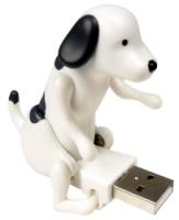 White USB Moving Dog