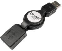 Retractable USB A Male to A Female Extension Cable, 2.5'