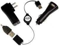 Retractable USB 2.0 Cable with 4 Adapters
