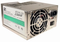 Power Supply, 350W, ATX, P3-P4 & AMD Approved, Dual Fan