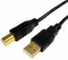USB 2.0 A to B Cable with Gold Connectors