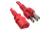 Nexhi Power Cord Nema 5-15P/Iec320 C13, 3' L, Red