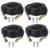 Nexhi 4 PACK 100ft BNC Power Cable For CCD and CMOS Analog Security Camera Wire Cord for CCTV DVR