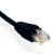 CAT6 PATCH CORD W/SNAGLESS BOOT 10FT BLACK