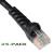 Cablesys 1ft Black Cat 5e Patch Cord w-Snagless Boot 25-Pack