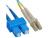 LC-SC Fiber Optic Patch Cord-Duplex-10 Gb Multimode(OM3)-Aqua-2 Meters