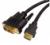 2 X Cables Unlimited 3-Feet HDMI to DVI D Single Link Male to Male Cable