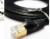 Nexhi CAT-7 Gigabit Ethernet UltraFlat Patch Cable, Black 14 Feet