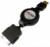 Ziplinq's Retractable iPod/iPhone USB Charge and Synch Black Cable