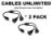 Cables Unlimited PWR-PSLIB-2 Outlet Xtender Power Cord Splitter-PACK OF 2